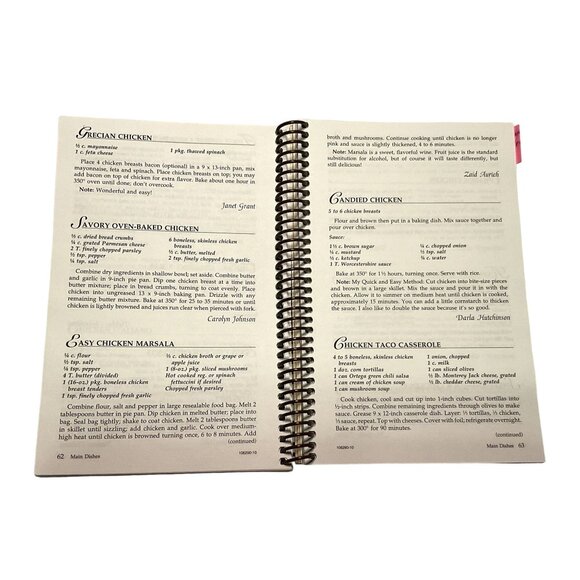 FAVORITES RECIPES COOKBOOK SPIRAL BOUND FROM THE SUNNYSIDE WARD HAPPY VALLEY OR - Picture 3 of 5